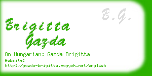 brigitta gazda business card